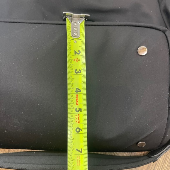 NOMAD LANE Origami Black Nylon Leather Trim Carry On Weekender Travel Tote Bag - Picture 8 of 8